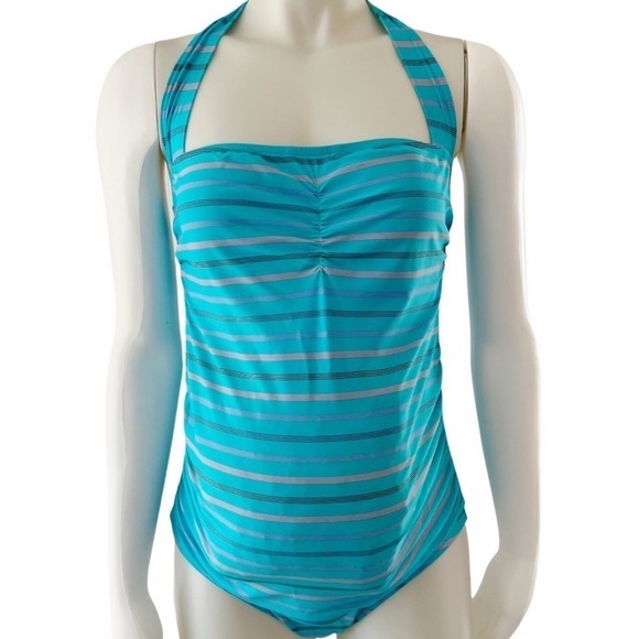 Prego Striped One Piece Maternity Bathing Suit NWT Size Small - Picture 13 of 13